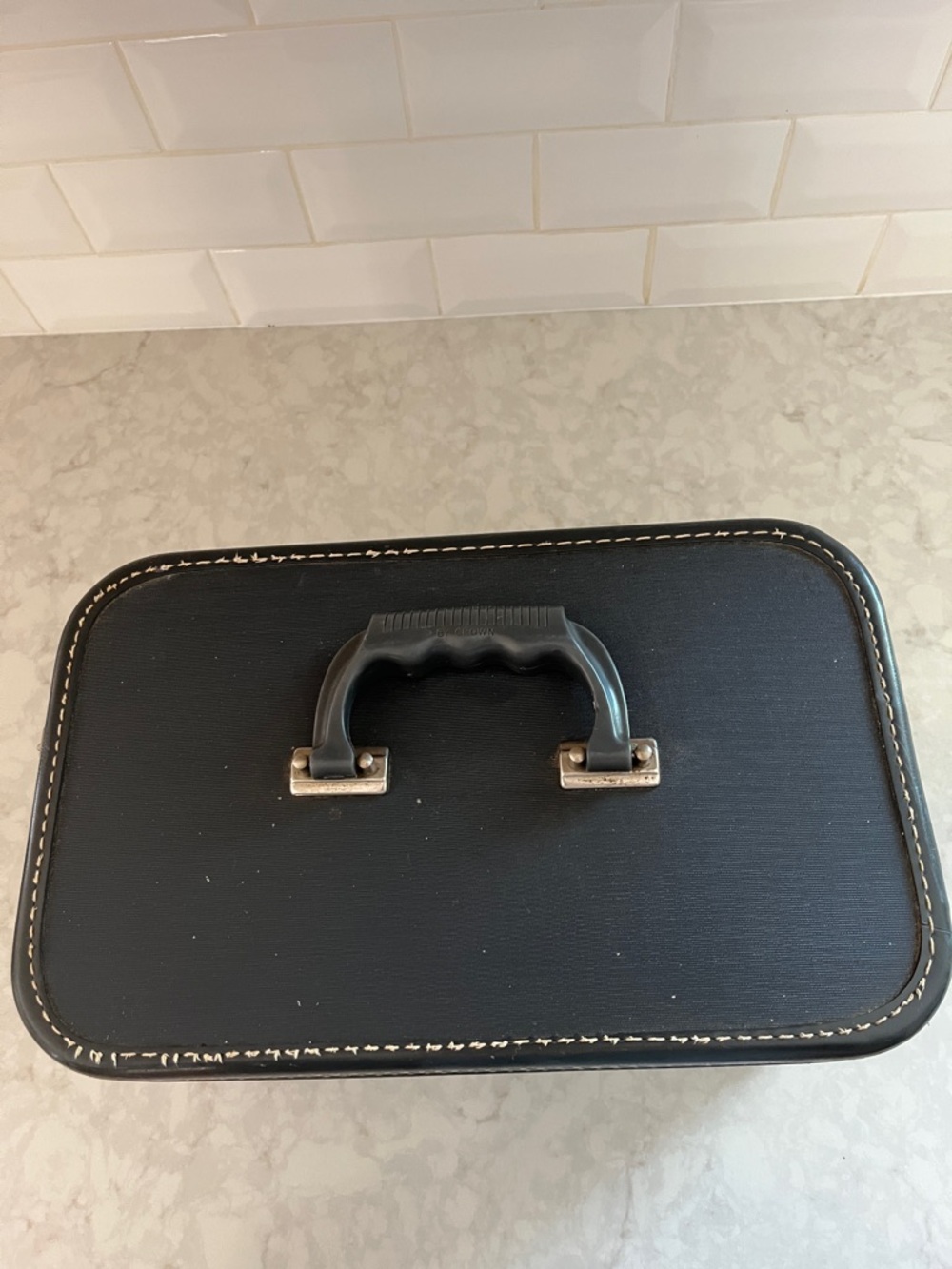 RARE vintage La Parisienne by Crown luggage Train make up case 1940-1950’s - Picture 5 of 13